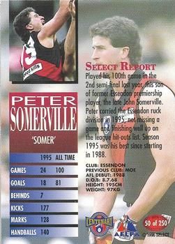 1996 Select AFL #50 Peter Somerville Back